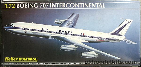 Heller 1/72 Boeing 707-300B Intercontinental - BOAC / Air France, 80305 plastic model kit